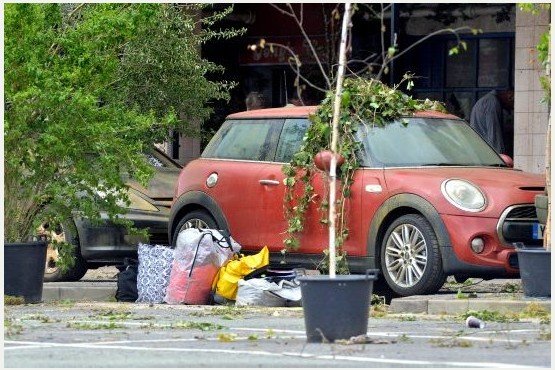 Filming of the film 'She Who Brings Gifts' in the Hanley bus station with actors Glenn Close, Gemma Arterton and Paddy Considine