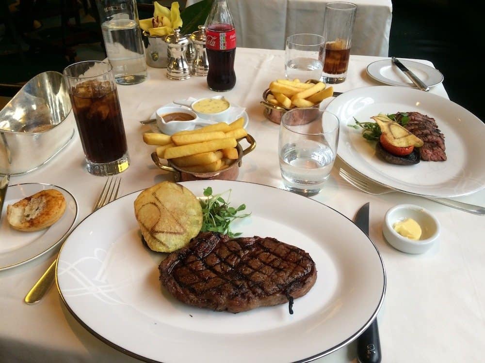 Wagyu Beef (8oz) at the Jumierah Carlton Hotel.