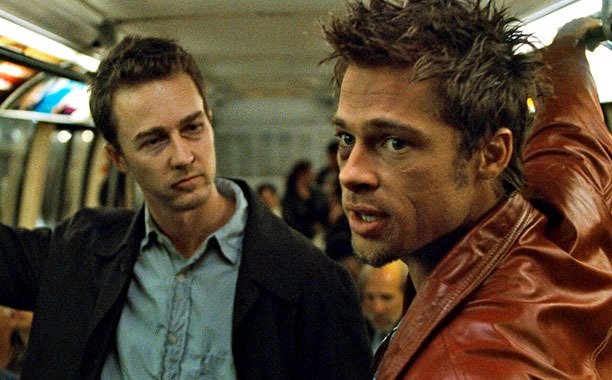 Edward Norton and Brad Pitt