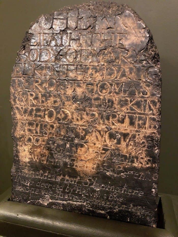 Mary Elkin Gravestone 