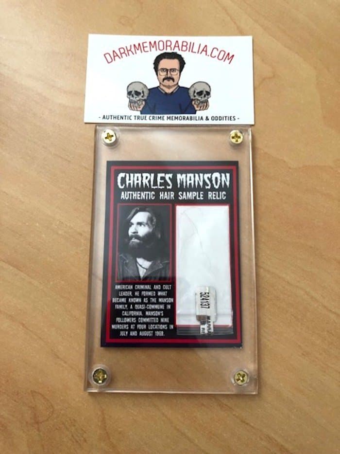 Charles Manson hair relic