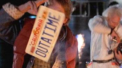 Back to the Future license plate