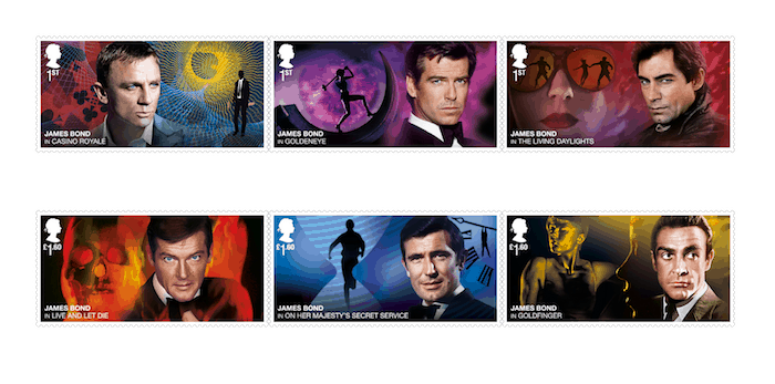 Royal Mail James Bond Stamps