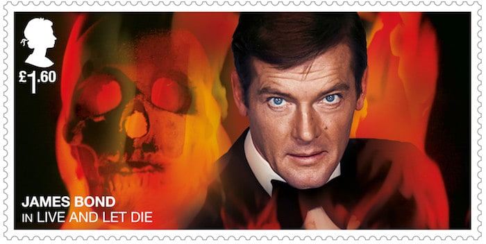 Royal Mail Roger Moore Stamp