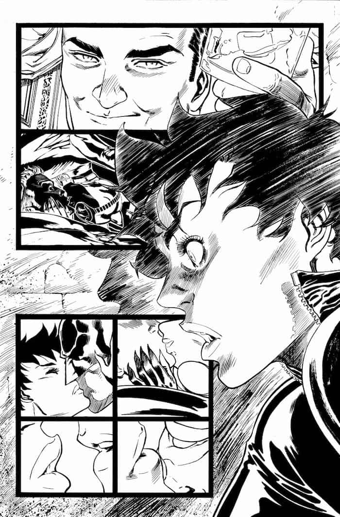 Catwoman Kisses Batman 