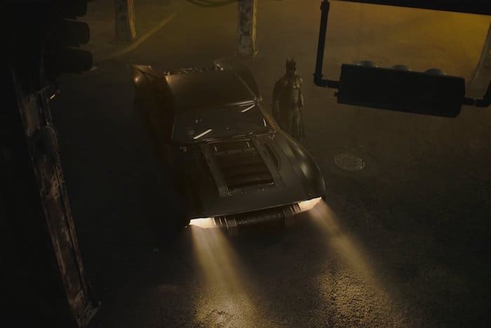 Robert Pattison Batman suit and Batmobile