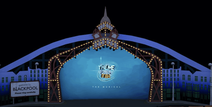 Theme Park Fan the Musical Stage Set