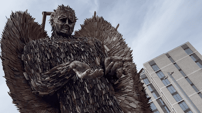 Knife Angel Statue