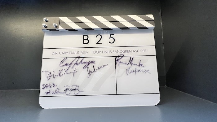 No Time To Die Clapperboard