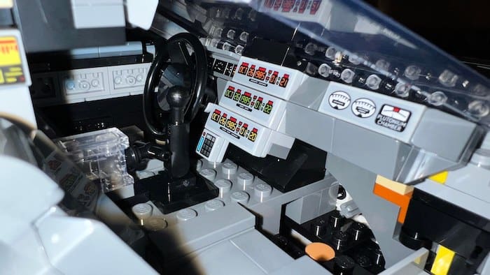 LEGO DeLorean Interior