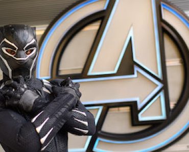 Black Panther at Avengers Campus