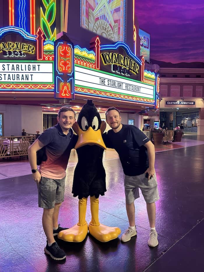 Sean and Jake at Warner Bros World Abu Dhabi
