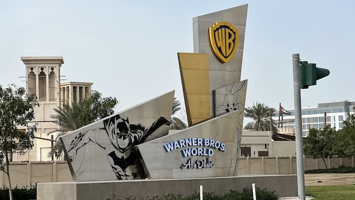 Warner Bros World Abu Dhabi Sign