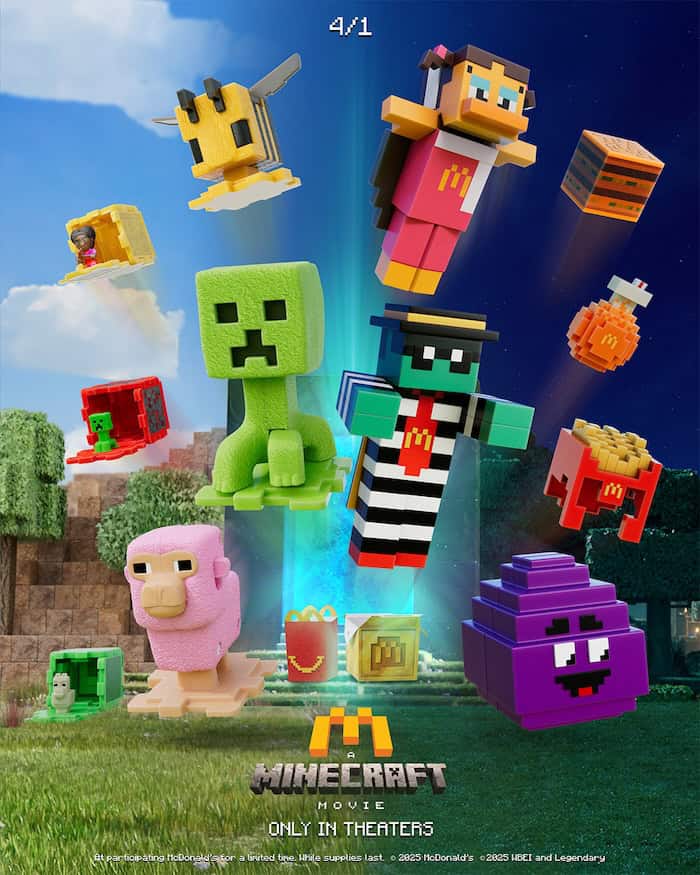 Minecraft Movie Happy Meal