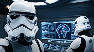 Stormtrooper Google VEO3