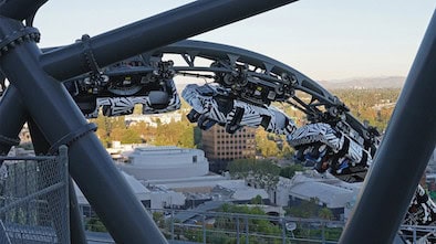 Hollywood Drift Fast and Furious roller coaster