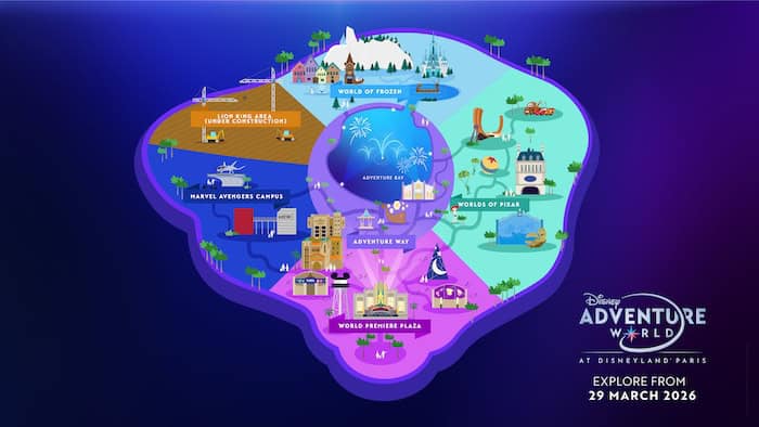 Disney Adventure World Map 