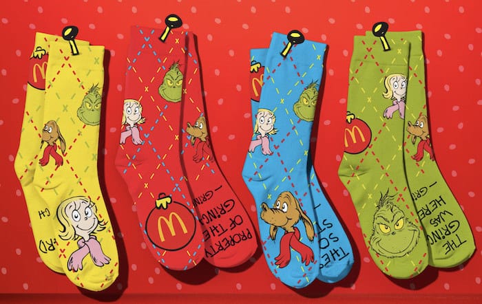 McDonald's Grinch Socks