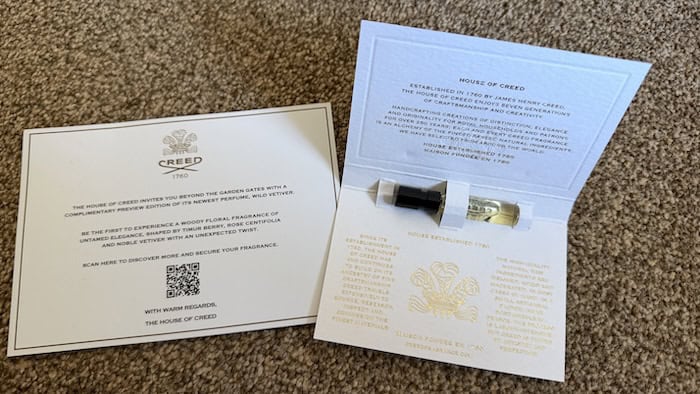 Creed Wild Vetiver Sample